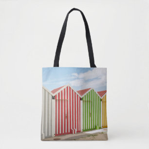 Colourful Huts On Beach Tote Bag