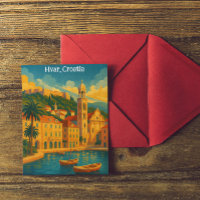 Colourful Hvar Croatia Vintage Travel
