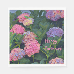 Colourful Hydrangeas Napkin