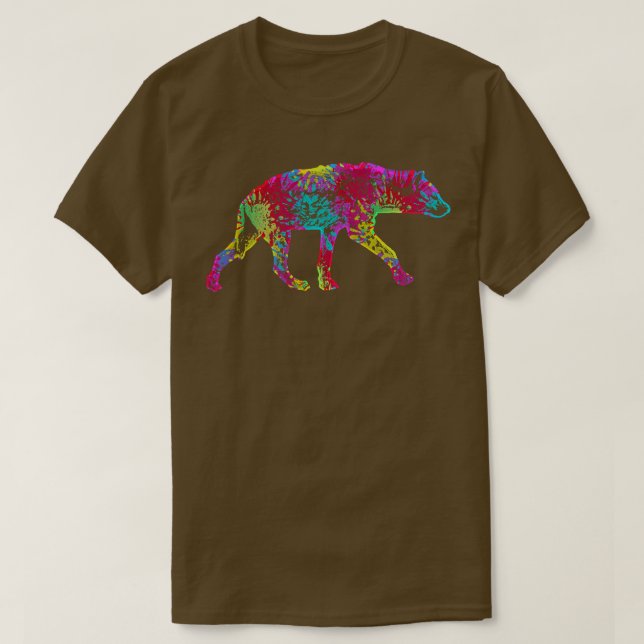Colourful Hyena 17 T-Shirt (Design Front)