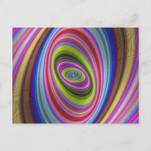 Colourful Hypnosis Postcard