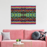 Colourful Hypnotic Voyage Geometric Art Pattern