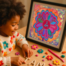 Colourful I AM Flower Inspirational Classroom 