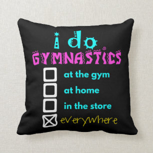 Colourful - I Do Gymnastics Everywhere Cushion