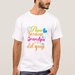 Colourful 'I Love You Daddy' graphic with a mustac T-Shirt