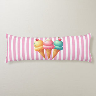 Colourful Ice cream Body Cushion