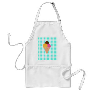 Colourful Ice Cream Illustration Standard Apron