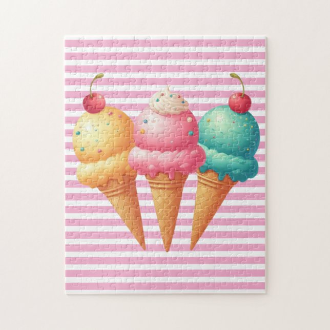 Colourful Ice cream Jigsaw Puzzle (Vertical)