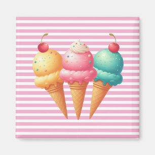 Colourful Ice cream Magnet