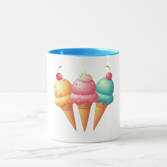 Colourful Ice cream Mug (Center)