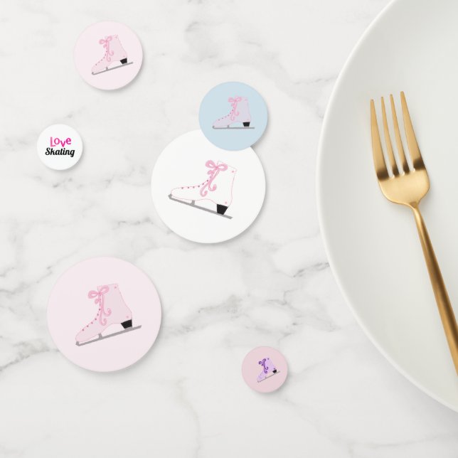 Colourful Ice Skates Confetti (Group)