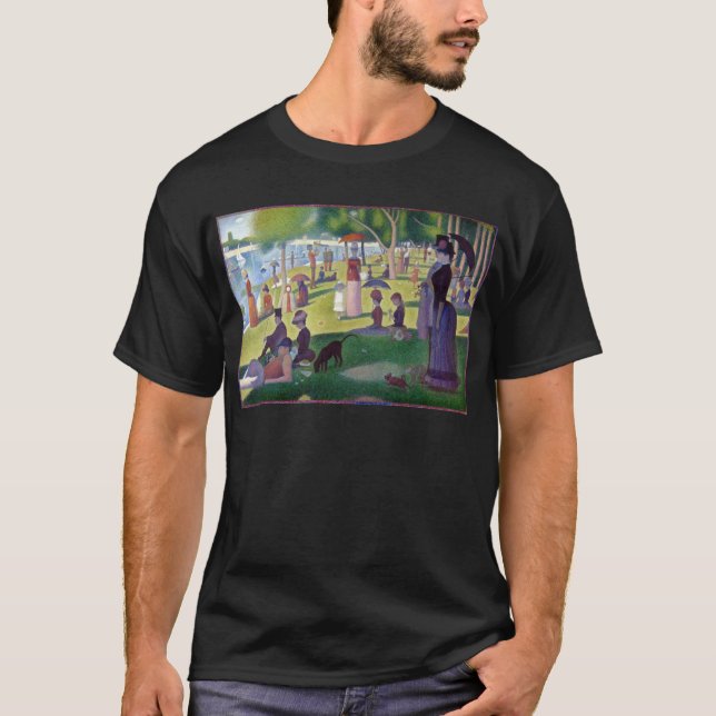 Colourful Iconic Georges Seurat La Grande Jatte T-Shirt (Front)
