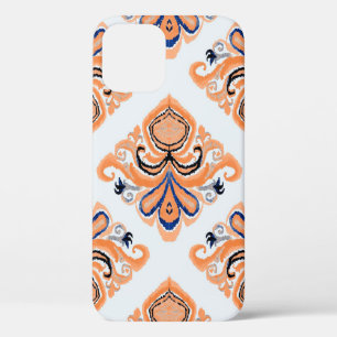 Colourful ikat pattern in vintage style. Elegant e iPhone 12 Case