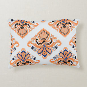 Colourful ikat pattern in vintage style. Elegant e Decorative Cushion