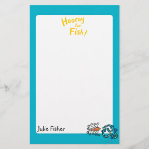 Colourful Illustrated Fish Friends Stationery