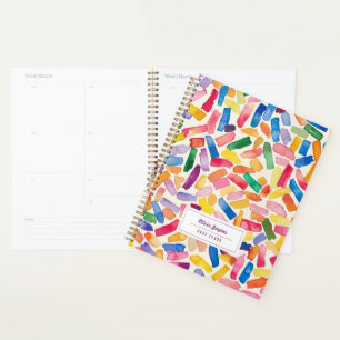 Colourful Illustrated Personalised 2027 Monthly Planner