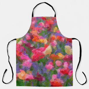 Colourful illustration background with different t apron