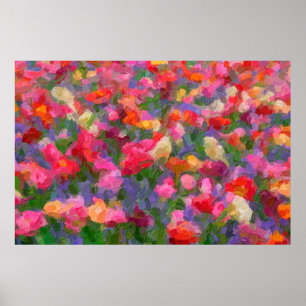 Colourful illustration background with different t poster