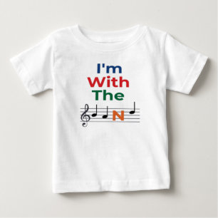 Colourful I'm With The Band Music Notes Music humo Baby T-Shirt