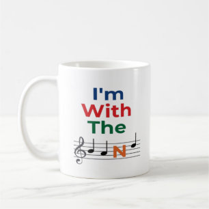 Colourful I'm With The Band Musician Music Humour Coffee Mug