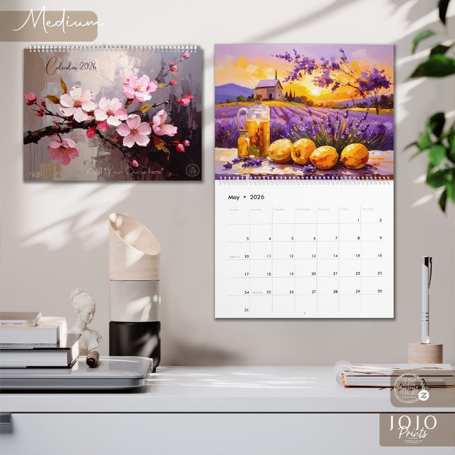 Colourful Impasto Art Calendar (Colorful Impasto Art Calendar_Medium)