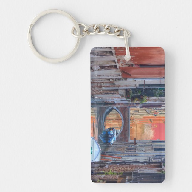 Colourful Impression Of Venice Italy Key Ring (Front)