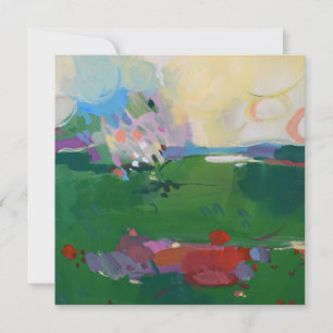 Colourful Impressionist Art Thank You Card