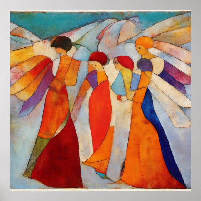 Colourful Impressionist The Light of Four Angels Poster (Front)
