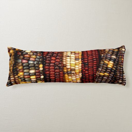 Image of Colourful Indian Corn Kernels Photo Body Cushion