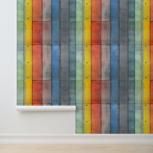 Colourful Industrial Pattern Wallpaper