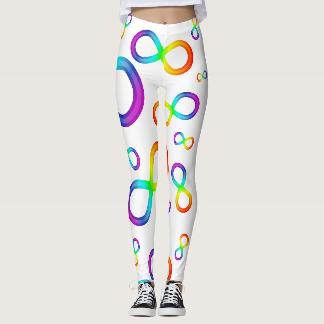 Colourful Infinite Journey of Autism Leggings (Front)