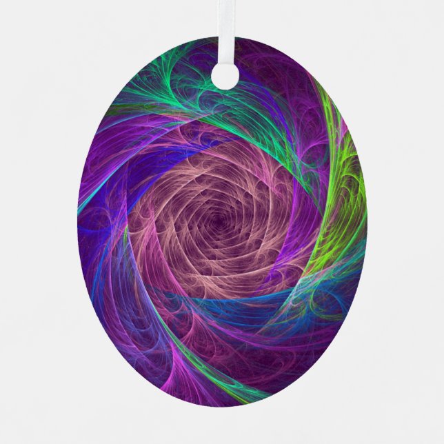 Colourful Infinity Metal Tree Decoration (Front)