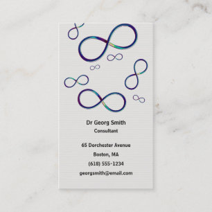 Colourful Infinity - Scientist Business Card
