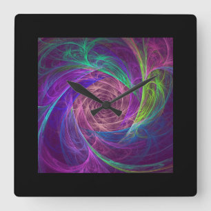 Colourful Infinity Square Wall Clock