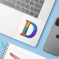 Colourful Initial Alphabet Letter D