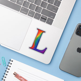 Colourful Initial Alphabet Letter L