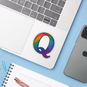 Colourful Initial Alphabet Letter Q