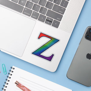 Colourful Initial Alphabet Letter Z