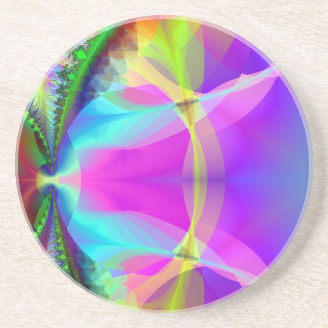 Colourful Inner Circle Coaster (Front)