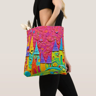 Colourful Innovative Clay Creation Tote Bag