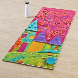 Colourful Innovative Clay Creation Yoga Mat