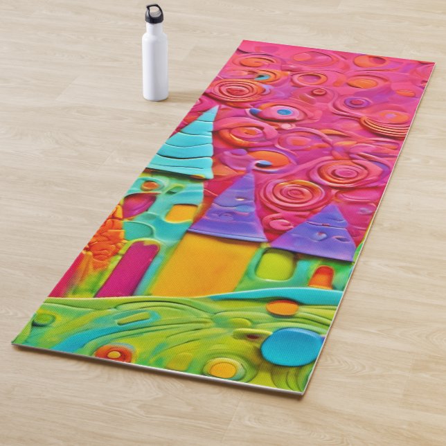 Colourful Innovative Clay Creation Yoga Mat (In Situ)