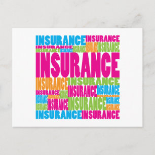 Colourful Insurance Postcard
