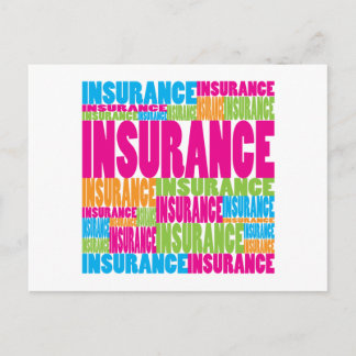 Colourful Insurance Postcard