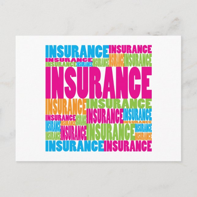 Colourful Insurance Postcard (Front)