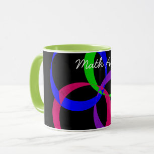 Colourful Interchange Geometric Math Art Coffee Mu Mug