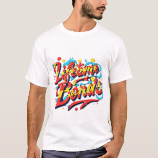 Colourful Interconnected Hearts Tee - Lifetime Bon