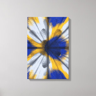 Colourful Interference Pattern Canvas Print