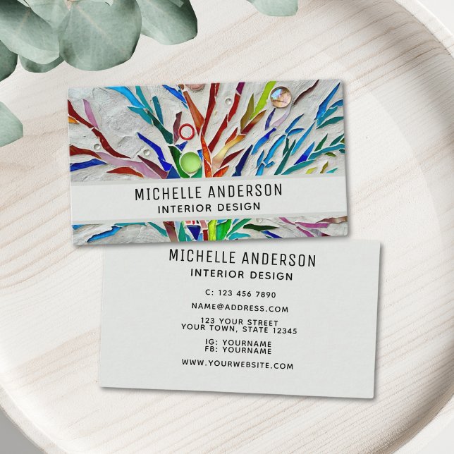 Colourful Interior Design  Business Card (Creator Uploaded)