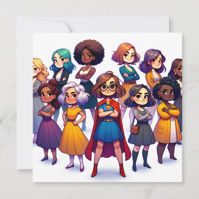 Colourful International Women's Day Art  (Front)